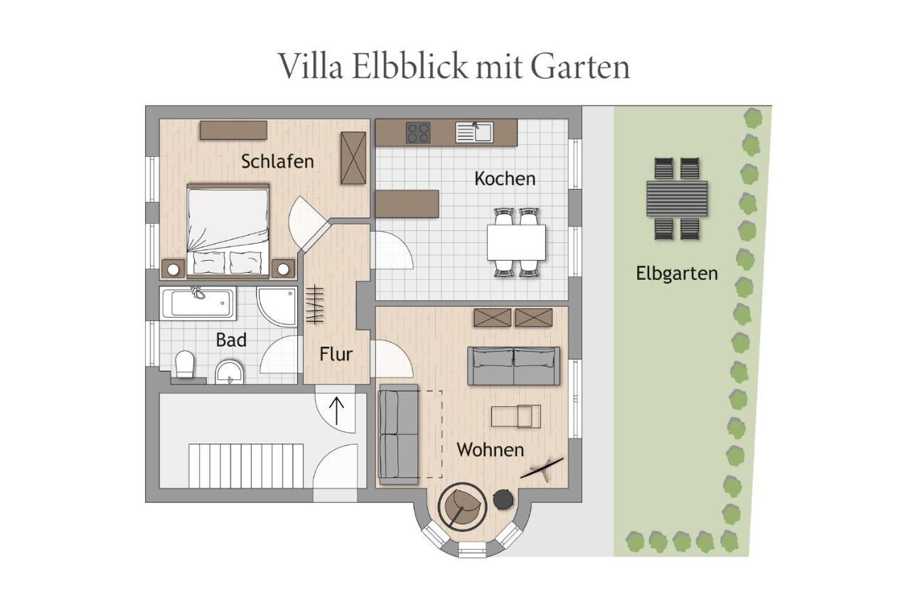 Villa Elbblick Mit Garten Tangermünde Exterior foto